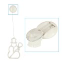 LAMPKI LED WISZĄCA DEKORACJA ŚWIĄTECZNA OKNA BAŁWANEK 49CM PRZYSSAWKA 10 LED