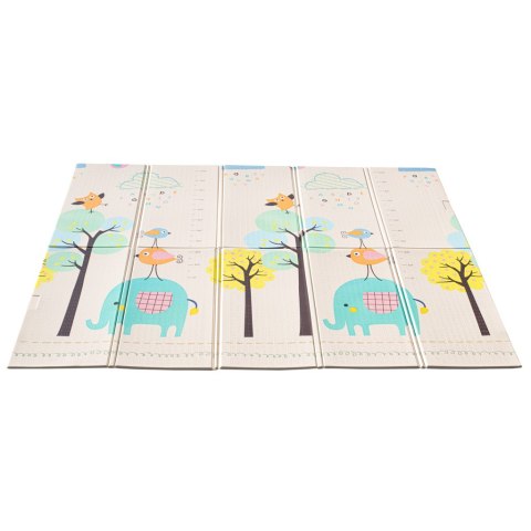 MATA EDUKACYJNA PIANKOWA DWUSTRONNA SKŁADANA SŁONIE ALFABET 180 X 200 CM MATA EDUKACYJNA PIANKOWA DWUSTRONNA SKŁADANA SŁONIE ALFABET 180 X 200 CM