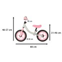 ROWEREK BIEGOWY TRIKE FIX BALANCE ULTRA LEKKI 1,8KG SZARY RÓŻOWY