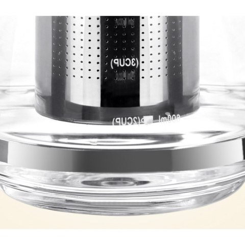 Żaroodporny dzbanek z zaparzaczem i pokrywką 2000 ml - DZ08