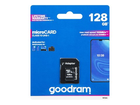 66-279# Karta microsdxc 128gb+adapter sd cl10 goodram uhs-i 66-279# Karta microsdxc 128gb+adapter sd cl10 goodram uhs-i