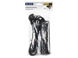 98-065# Przedłużacz sieciowy pr-470p 4-gniazda z uziemieniem 5m czarny 3x1,5mm