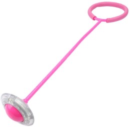 AG661B Skakanka hula hop na nogę pink