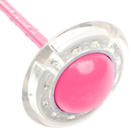 AG661B Skakanka hula hop na nogę pink