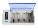75-455# Ładowarka do akumulatorów bc-1000 aa aaa c d 9v lcd