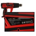 KAFUWELL OPALARKA ELEKTRYCZNA Z REGULACJA TEMPRATURY 0-600 ST. C PRZEPŁYW POWIETRZA 300-500 L/MIN + 4 WYMIENNE KOŃCÓWKI 1850W