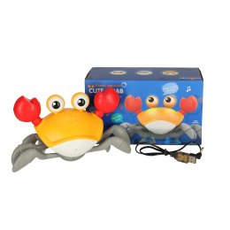 KRAB UCIEKAJĄCY PEŁZAJĄCY CZUJNIK INTERAKTYWNA AKUMULATOR USB CZERWONY