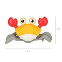 KRAB UCIEKAJĄCY PEŁZAJĄCY CZUJNIK INTERAKTYWNA AKUMULATOR USB CZERWONY