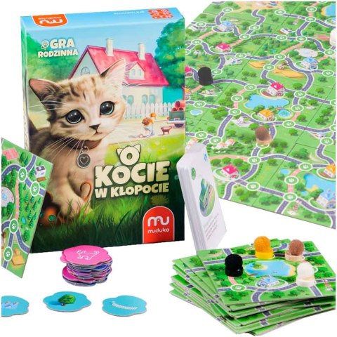 MUDUKO O KOCIE W KŁOPOCIE GRA RODZINNA 8+ MUDUKO O KOCIE W KŁOPOCIE GRA RODZINNA 8+