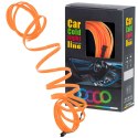 OŚWIETLENIE AMBIENTOWE LED DO SAMOCHODU / AUTA USB / 12V TAŚMA 5M POMARAŃCZOWA