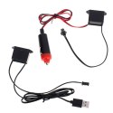 OŚWIETLENIE AMBIENTOWE LED DO SAMOCHODU / AUTA USB / 12V TAŚMA 5M POMARAŃCZOWA