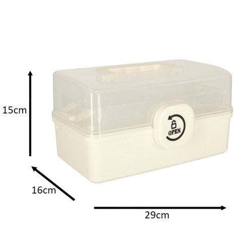 POJEMNIK NA LEKI ORGANIZER PUDEŁKO APTECZKA 29 X 16 X 15 CM POJEMNIK NA LEKI ORGANIZER PUDEŁKO APTECZKA 29 X 16 X 15 CM