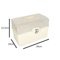 POJEMNIK NA LEKI ORGANIZER PUDEŁKO APTECZKA 34 X 19 X 22,5 CM