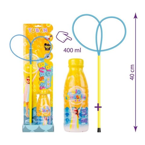 TUBAN OBRĘCZ PRO MOTYLEK BAŃKI MYDLANE + PŁYN 400ML TUBAN OBRĘCZ PRO MOTYLEK BAŃKI MYDLANE + PŁYN 400ML
