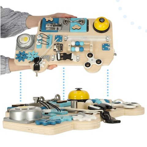 TABLICA MANIPULACYJNA SENSORYCZNA LULILO BUSO TABLICA MANIPULACYJNA SENSORYCZNA LULILO BUSO