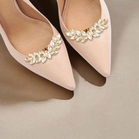 Klipsy do butów z kryształkami, cyrkoniami 2 szt KDB47