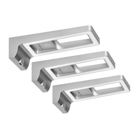 ARTUS zestaw 3 lampek podszafkowych LED, 3x3W, 3x225lm, 4000K, z włącznikiem dotykowym i USB, szare ARTUS zestaw 3 lampek podszafkowych LED, 3x3W, 3x225lm, 4000K, z włącznikiem dotykowym i USB, szare