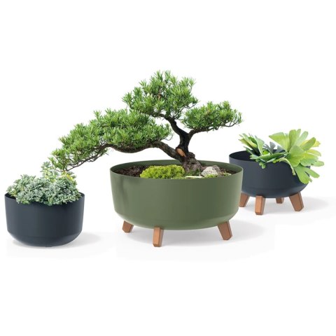 Doniczka Gracia - ziemisty zielony śr. 200 mm Doniczka Gracia - ziemisty zielony śr. 200 mm