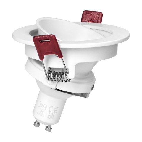 FONDI RC ramka dekoracyjna oprawy punktowej, MR16/GU10 max. 50W, okrągła, stała, aluminiowa, biała FONDI RC ramka dekoracyjna oprawy punktowej, MR16/GU10 max. 50W, okrągła, stała, aluminiowa, biała