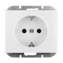 Gniazdo pojedyncze p/t 2P+Z Schuko Onyx, 16A, 250V, PT-17O, biały Gniazdo pojedyncze p/t 2P+Z Schuko Onyx, 16A, 250V, PT-17O, biały