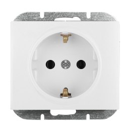 Gniazdo pojedyncze p/t 2P+Z Schuko Onyx, 16A, 250V, PT-17O, biały