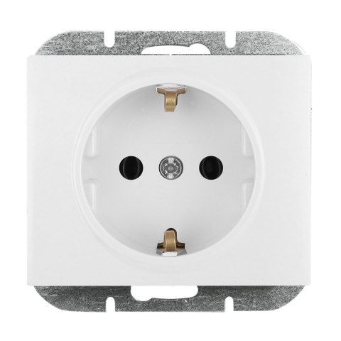 Gniazdo pojedyncze p/t 2P+Z Schuko Onyx, 16A, 250V, PT-17O, biały Gniazdo pojedyncze p/t 2P+Z Schuko Onyx, 16A, 250V, PT-17O, biały