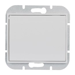 Gniazdo pojedyncze p/t 2P+Z Schuko bryzgoszczelne z klapką Onyx, 16A, 250V, PT-17OH, biały