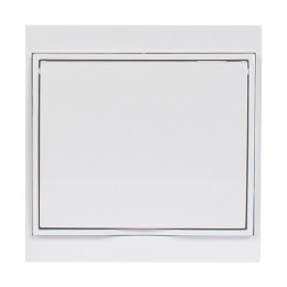 Gniazdo pojedyncze p/t 2P+Z, bryzgoszczelne z klapką Luna, 16A, 250V, PT-16LH, biały