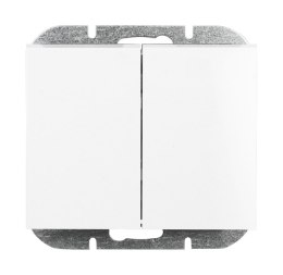 Łącznik p/t świecznikowy Onyx, 10A, 250V, WP-2O, biały