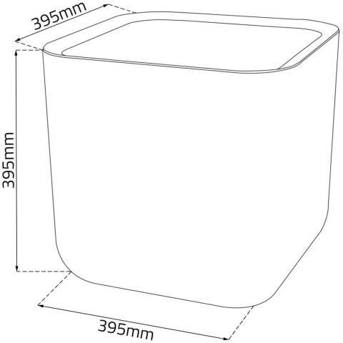 Doniczka Keter Cube Wood Planter L antracyt Doniczka Keter Cube Wood Planter L antracyt