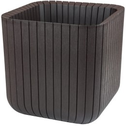 Doniczka Keter Cube Wood Planter M brązowa