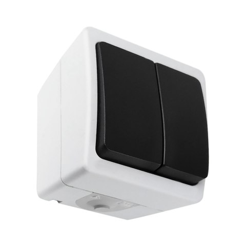 Łącznik Dwubiegunowy AQUATIC MINI IP 54 Biało-Czarny, 10 sztuk Łącznik Dwubiegunowy AQUATIC MINI IP 54 Biało-Czarny, 10 sztuk