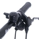 DZWONEK ROWEROWY RALLEX GŁOŚNY METALOWY NA ROWER ROWEREK HULAJNOGĘ KIEROWNICĘ CZARNY