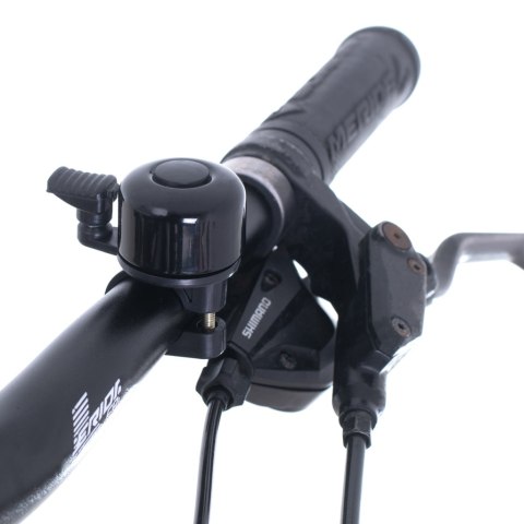 DZWONEK ROWEROWY RALLEX GŁOŚNY METALOWY NA ROWER ROWEREK HULAJNOGĘ KIEROWNICĘ CZARNY DZWONEK ROWEROWY RALLEX GŁOŚNY METALOWY NA ROWER ROWEREK HULAJNOGĘ KIEROWNICĘ CZARNY