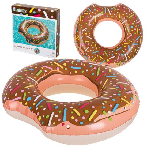 KÓŁKO DO PŁYWANIA DMUCHANE BESTWAY 36188 DONUT BRĄZOWE 107CM KÓŁKO DO PŁYWANIA DMUCHANE BESTWAY 36188 DONUT BRĄZOWE 107CM