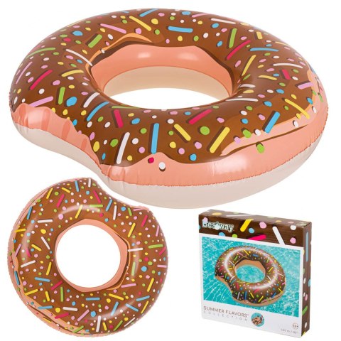 KÓŁKO DO PŁYWANIA DMUCHANE BESTWAY 36188 DONUT BRĄZOWE 107CM KÓŁKO DO PŁYWANIA DMUCHANE BESTWAY 36188 DONUT BRĄZOWE 107CM