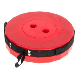 KRZESŁO SKŁADANE TABORET TELESKOPOWY TURYSTYCZNY PRZENOŚNY CZERWONY 200KG