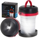 LAMPA KEMPINGOWA TURYSTYCZNA BIWAKOWA LATARKA NA BATERIE 2W1 3TRYBY LED