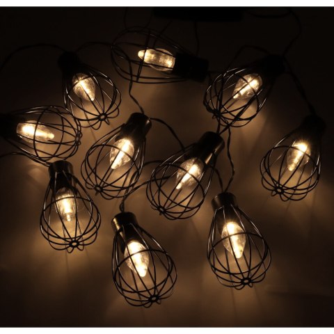 LAMPKI OGRODOWE SOLARNE ŻARÓWKI GIRLANDA LOFT 10LED LAMPKI OGRODOWE SOLARNE ŻARÓWKI GIRLANDA LOFT 10LED