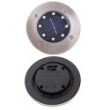 LAMPY SOLARNE GRUNTOWE NAJAZDOWE OGRODOWE 8LED 4SZT. CIEPŁY BIAŁY