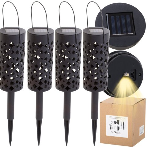 LAMPY SOLARNE LATARENKA GWIAZDY KSIĘŻYCE LAMPA SOLARNA LED 4SZT. LAMPY SOLARNE LATARENKA GWIAZDY KSIĘŻYCE LAMPA SOLARNA LED 4SZT.