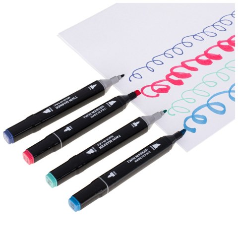 MARKERY DWUSTRONNE MAZAKI ALKOHOLOWE W ETUI 48 + PODSTAWKA MARKERY DWUSTRONNE MAZAKI ALKOHOLOWE W ETUI 48 + PODSTAWKA