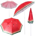PARASOL OGRODOWY PLAŻOWY REGULOWANY ŁAMANY 150CM ARBUZ UV
