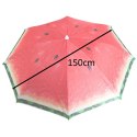 PARASOL OGRODOWY PLAŻOWY REGULOWANY ŁAMANY 150CM ARBUZ UV