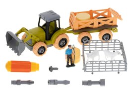 GOSPODARSTWO ROLNE FARMA TRAKTOR MASZYNY ROLNICZE ZWIERZĘTA ZAGRODA OWCE + ŚRUBOKRĘT