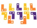 GRA LOGICZNA UKŁADANKA KLOCKI TETRIS ŁAMIGŁÓWKA+ KARTY 42EL.