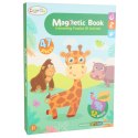 KSIĄŻECZKA MAGNETYCZNA UKŁADANKA PUZZLE NA MAGNES ZWIERZĘTA SAFARI 47EL.
