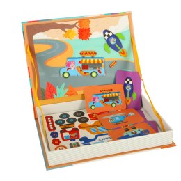 KSIĄŻECZKA MAGNETYCZNA UKŁADANKA PUZZLE Z MAGNESEM ŚRODKI TRANSPORTU