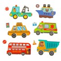 KSIĄŻECZKA MAGNETYCZNA UKŁADANKA PUZZLE Z MAGNESEM ŚRODKI TRANSPORTU