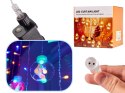 LAMPKI LED KURTYNA KULE WISZĄCE ŚWIĄTECZNE CHOINKOWE 3M 108LED MULTIKOLOR ZE ZŁĄCZEM 8 TRYBÓW ŚWIECENIA